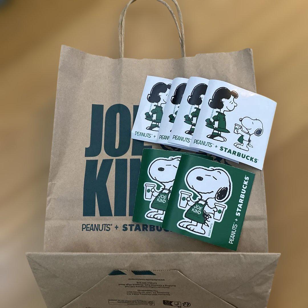 PEANUTS + STARBUCKS トートバッグ - メルカリ
