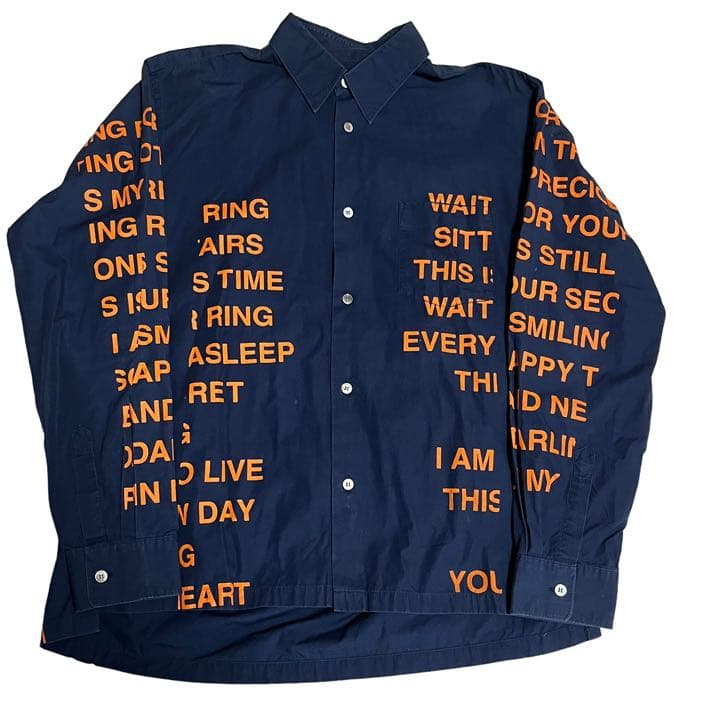 色々な 02ss watanabe junya message shirt poem シャツ - www