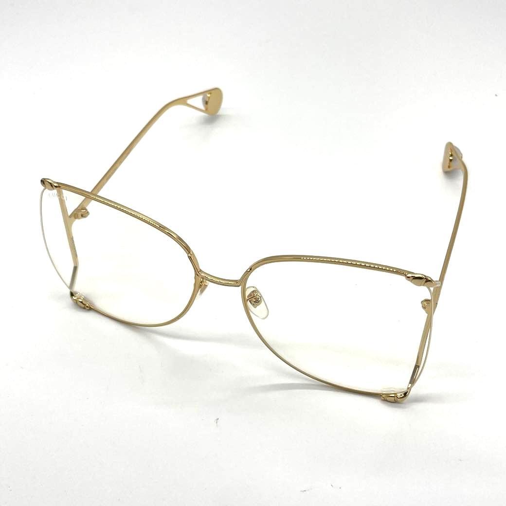 GUCCI GG0252S オーバーサイズ GGパール 眼鏡