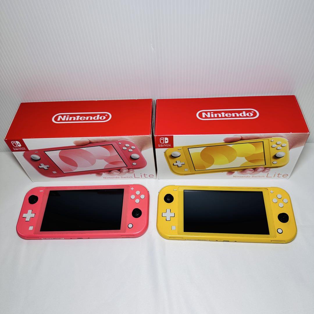動作未確認】Nintendo Switch Lite ピンク・イエロー 本体