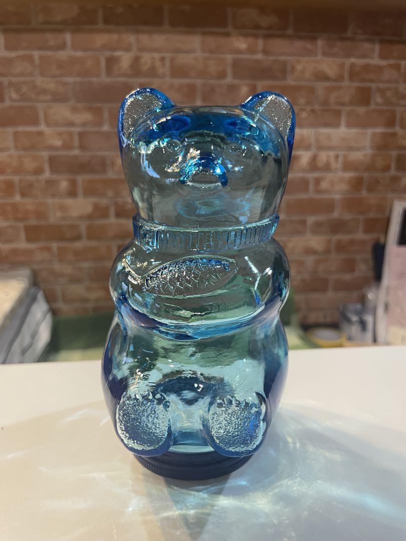 昭和レトロ　気泡入　キャンディポット ガラスポット レトロガラス アンティーク 昭和レトロ 気泡入 キャンディポット ガラスポット レトロガラス