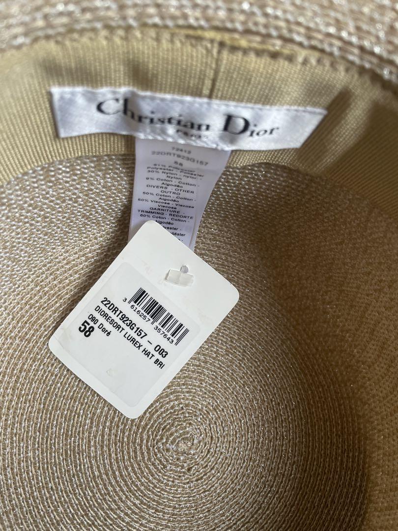 新品未使用　CHRISTIAN DIOR ストローハット
