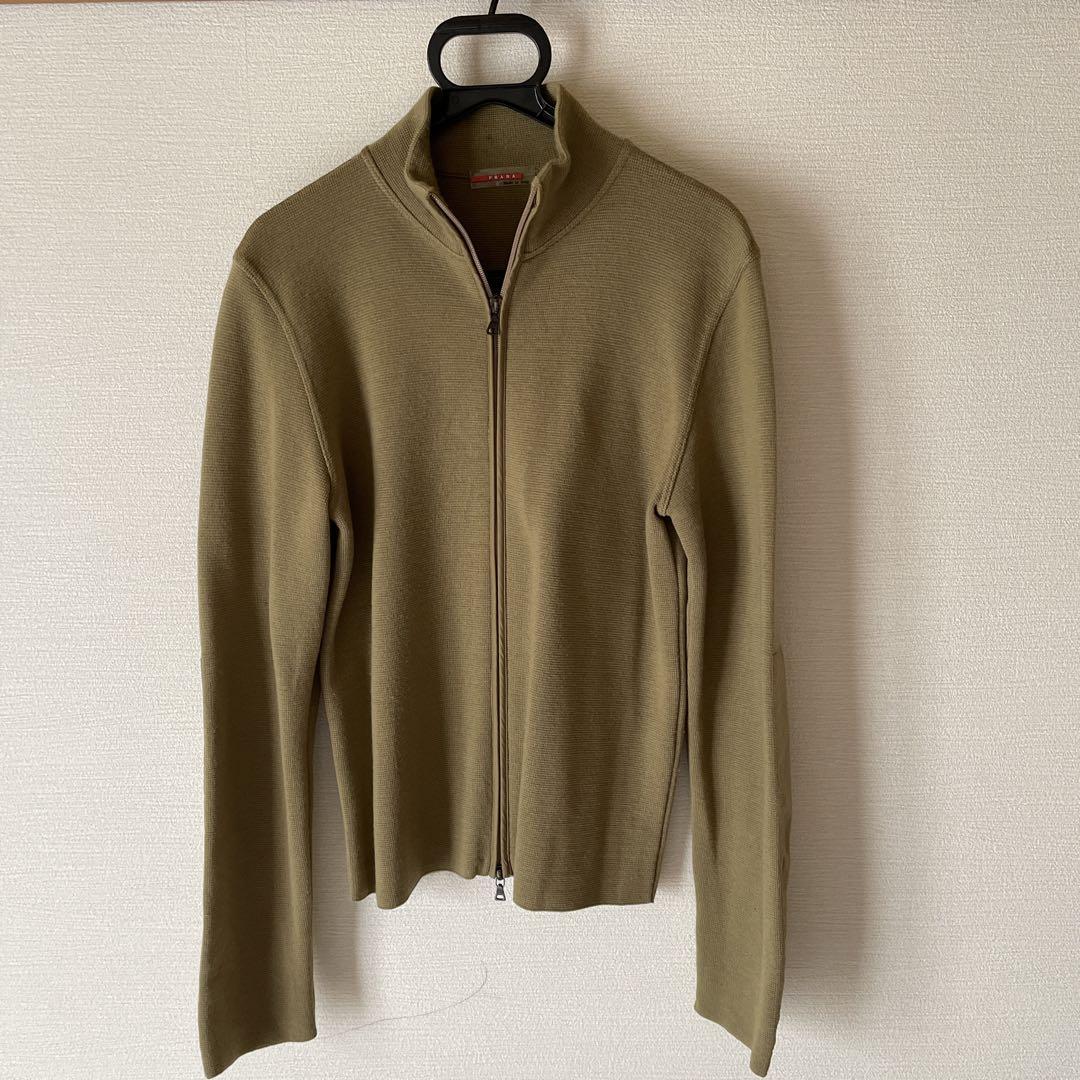 PRADA プラダ ニットジャケット ジップアップ Mサイズ(46) PRADA プラダ ニットジャケット ジップアップ Mサイズ(46)