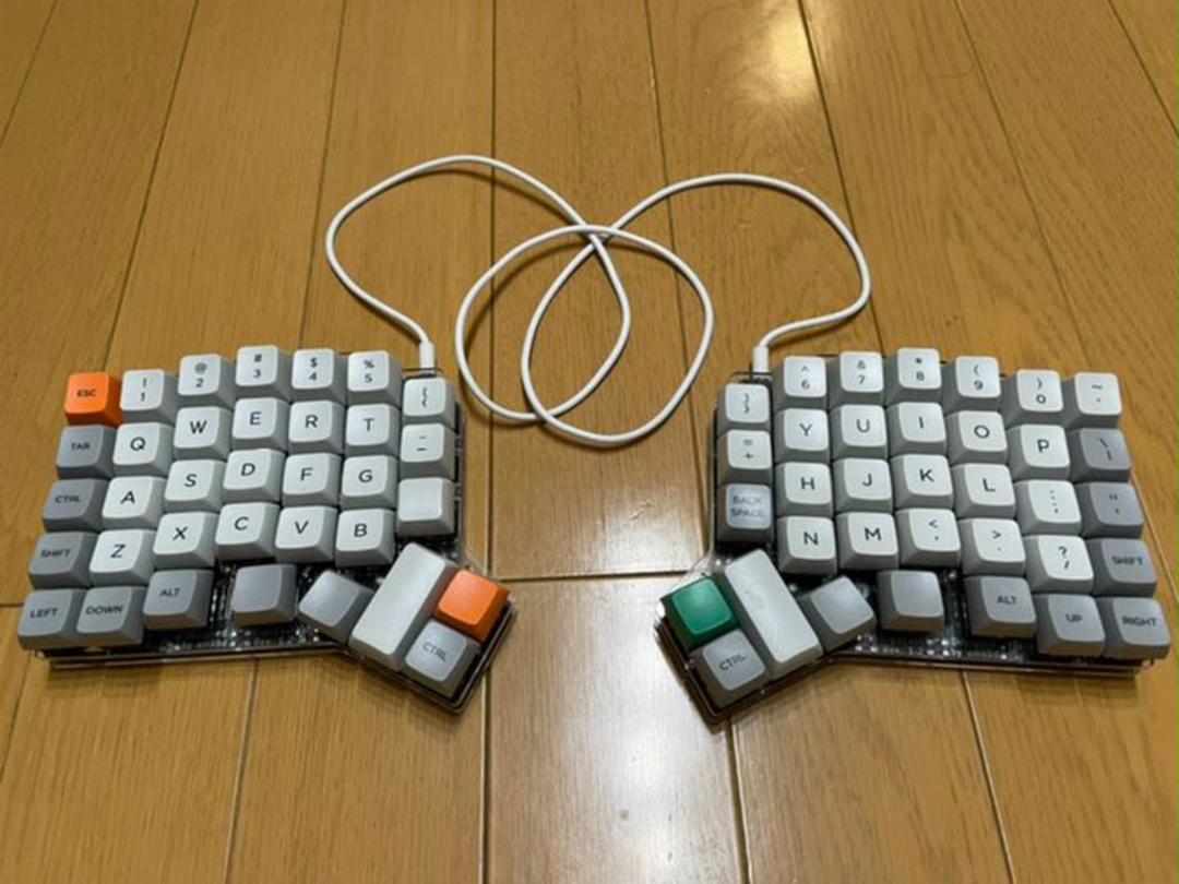 ErgoDash 自作キーボード（完成品）