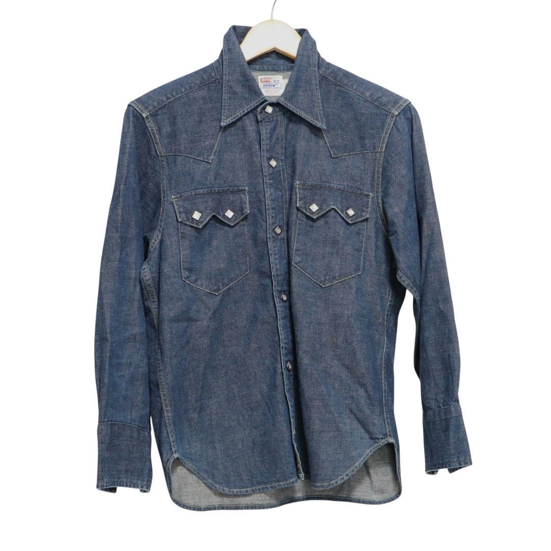 Y-7 LVC LEVIS 50s復刻デニムシャツ　ショートホーン　36