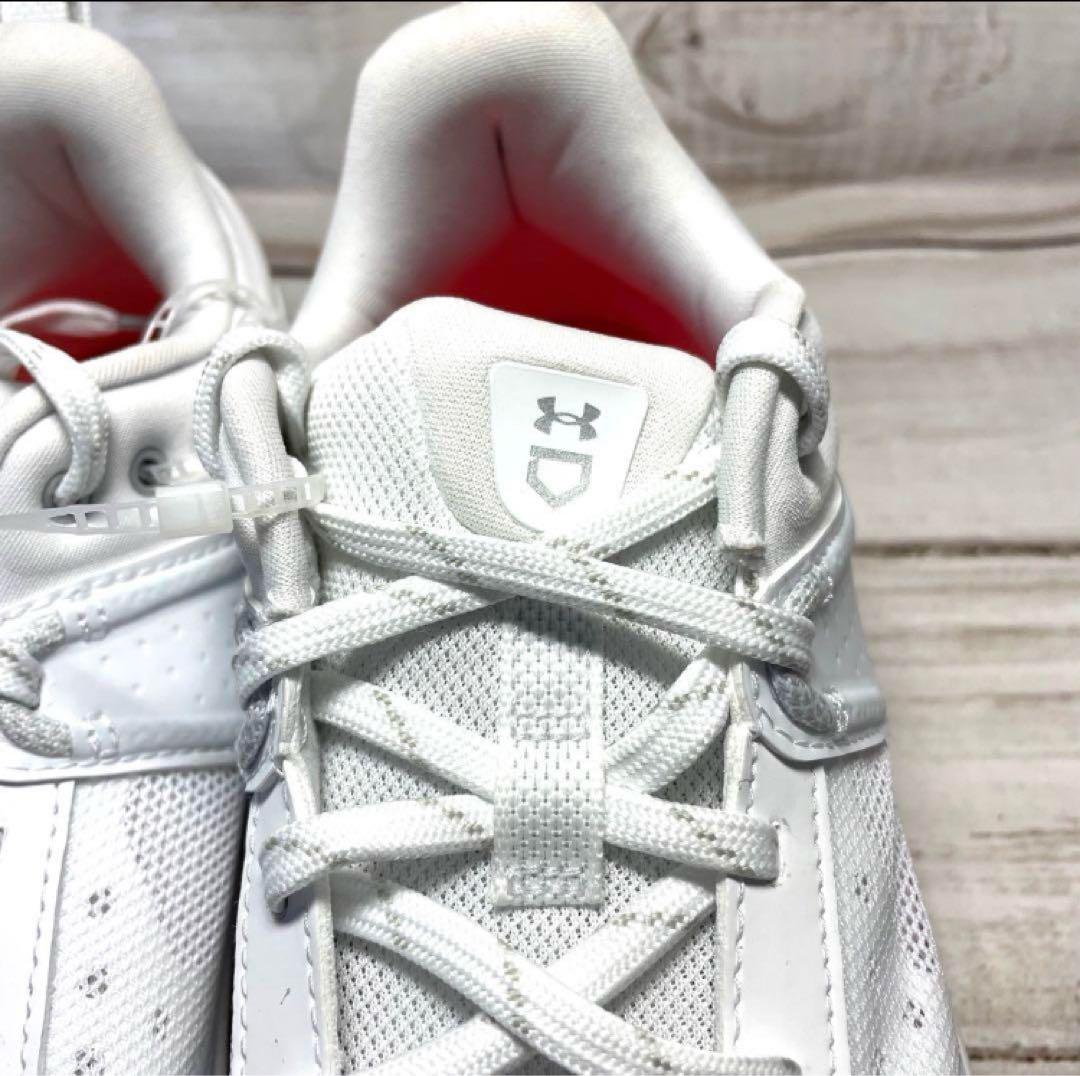 Under Armour ホワイト スパイクシューズ 野球　ソフトボール