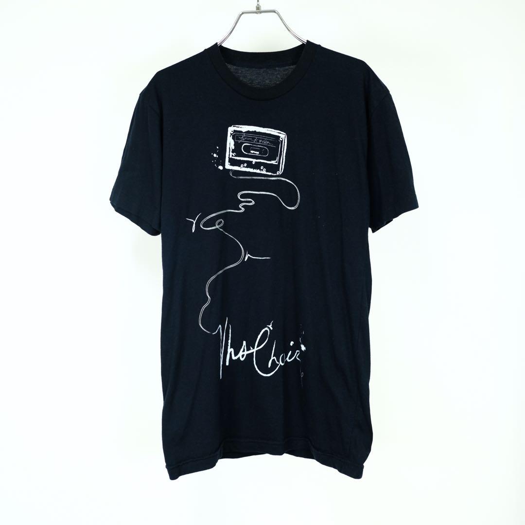 1990s ビンテージ　ハンドペイント　プリントTシャツ　黒　USA製　古着屋