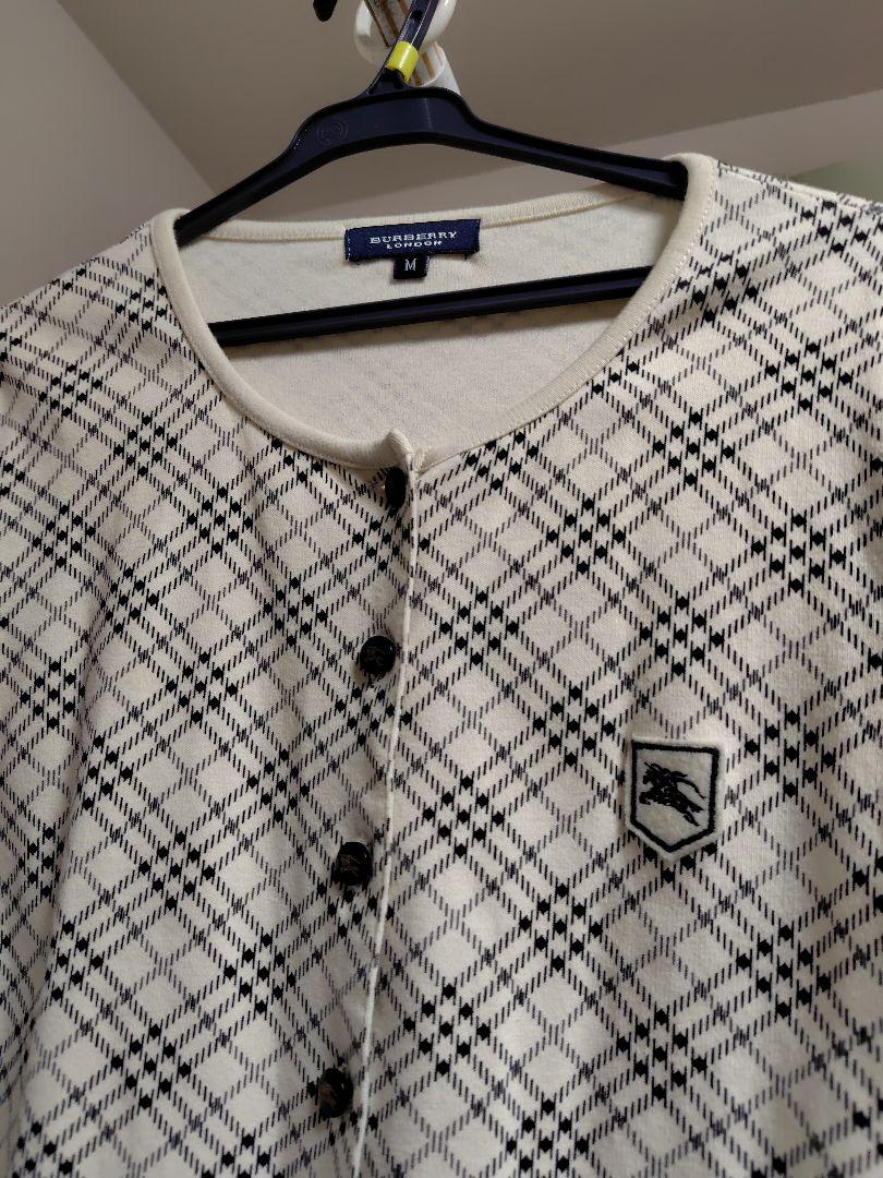 Burberry チェック柄 カーディガン M正規 品