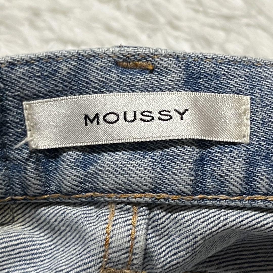 【良品】マウジー moussy フレア デニムパンツ ストレッチ MVS 23
