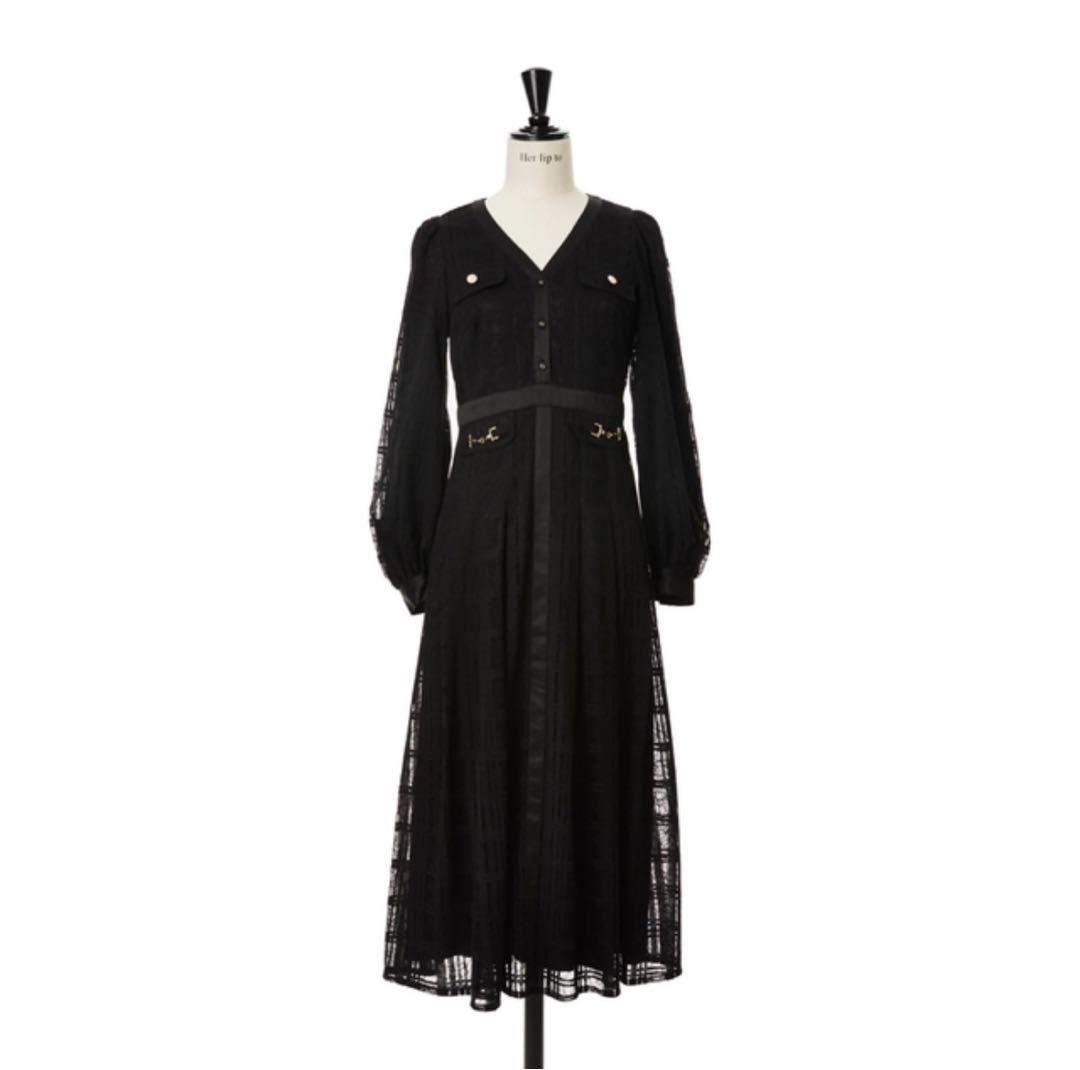 Her lip to/Nottingham Lace Long Dress