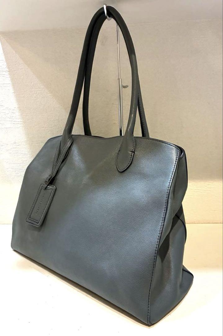 【美品】MOTHERHOUSE リン トートバッグ　L グレー　A4可 肩掛け可