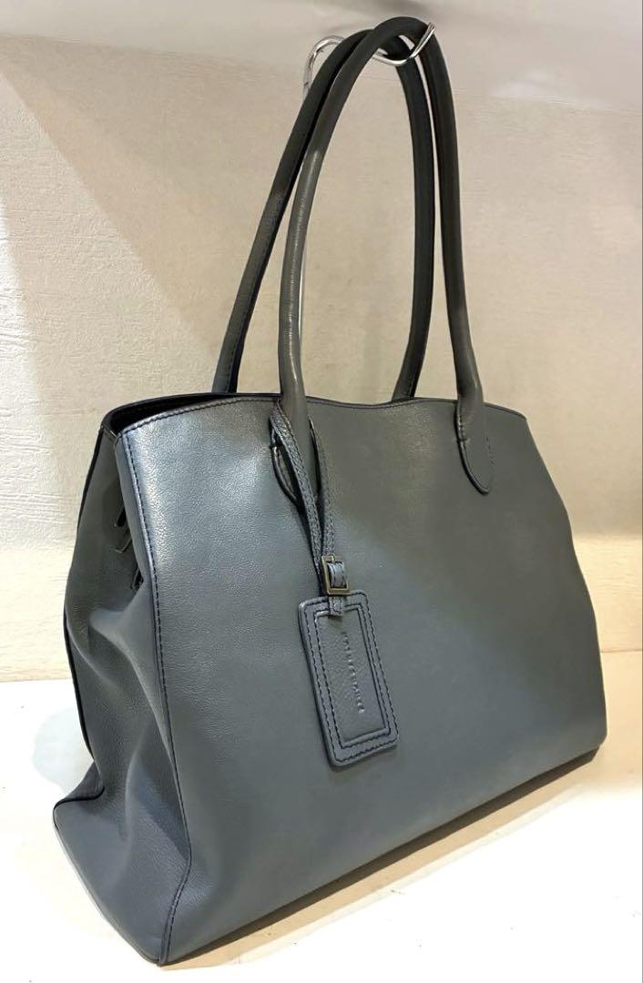 【美品】MOTHERHOUSE リン トートバッグ　L グレー　A4可 肩掛け可