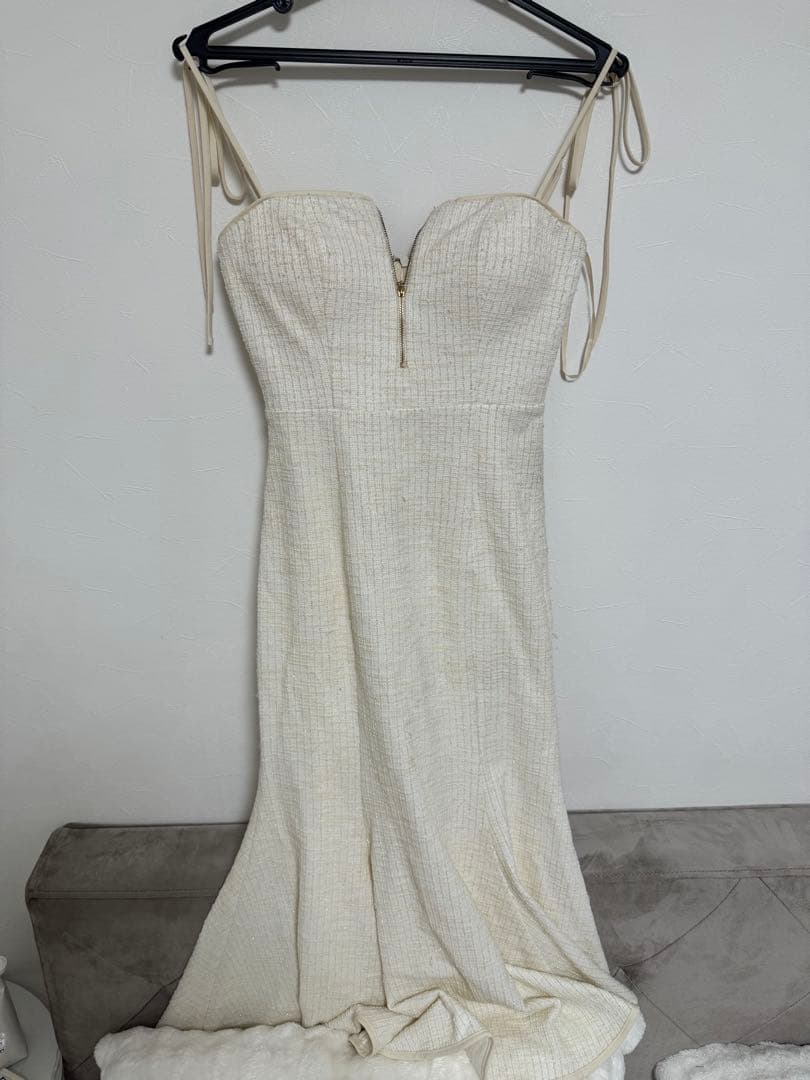 DEA スリーブレス Vネック ドレス ピンク