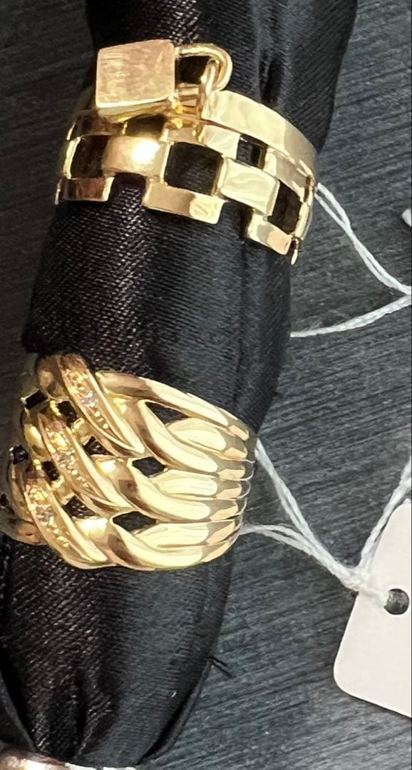 18金レディースデザインリング