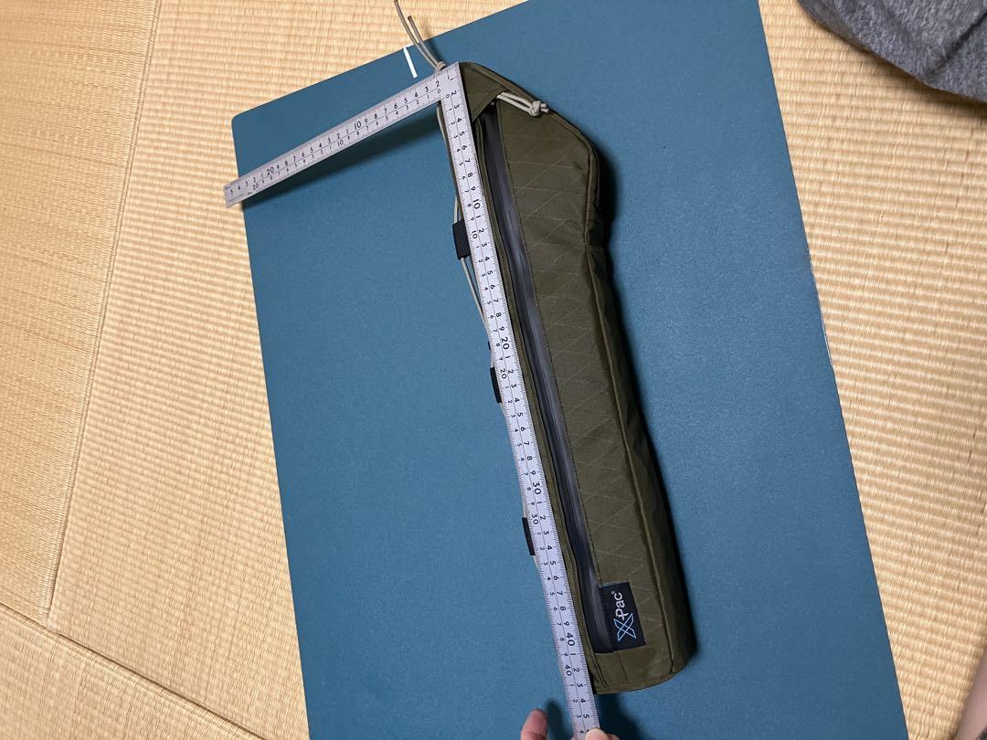 ハンドメイドフレームバッグ　X-PAC X42 オリーブ　43.5cm