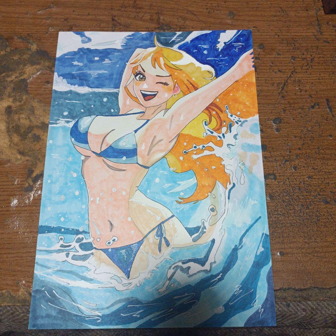 イラスト手描き