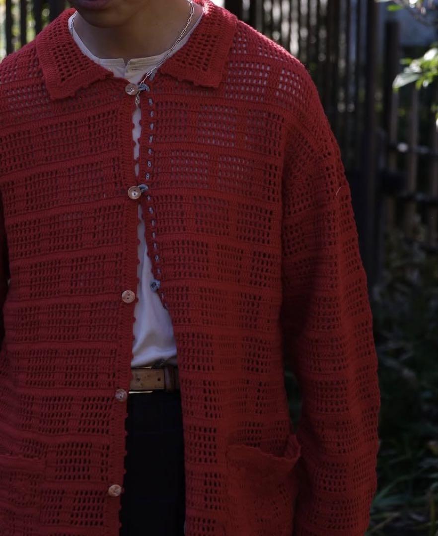 MAATEE&SONS 25SSハンドニットジャケット、ハンドニットシャツ