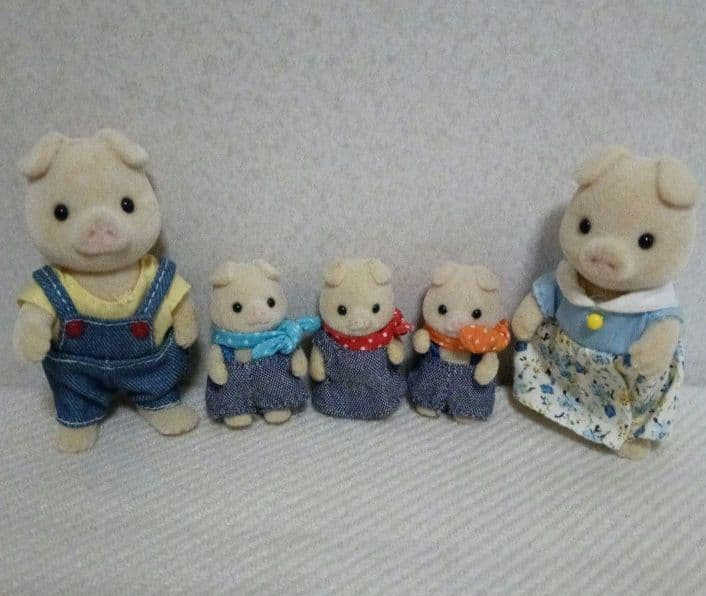 【レア】【廃盤】シルバニアファミリー ぶたファミリー