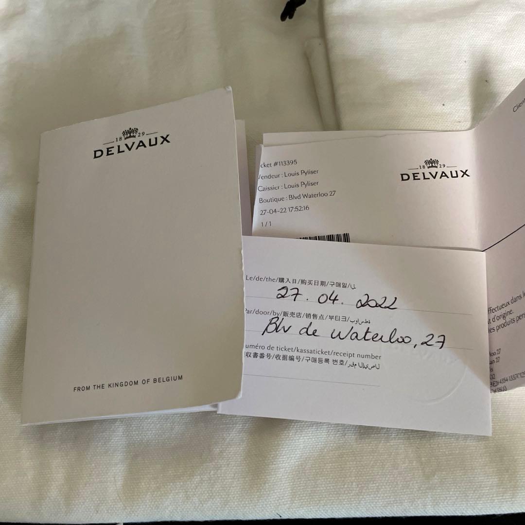 デルヴォー　Cool Box MM トリヨン　ハンドバッグ　2way ネイビー