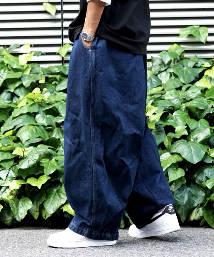 美品】ANGLAN アングラン Denim Balloon Pants