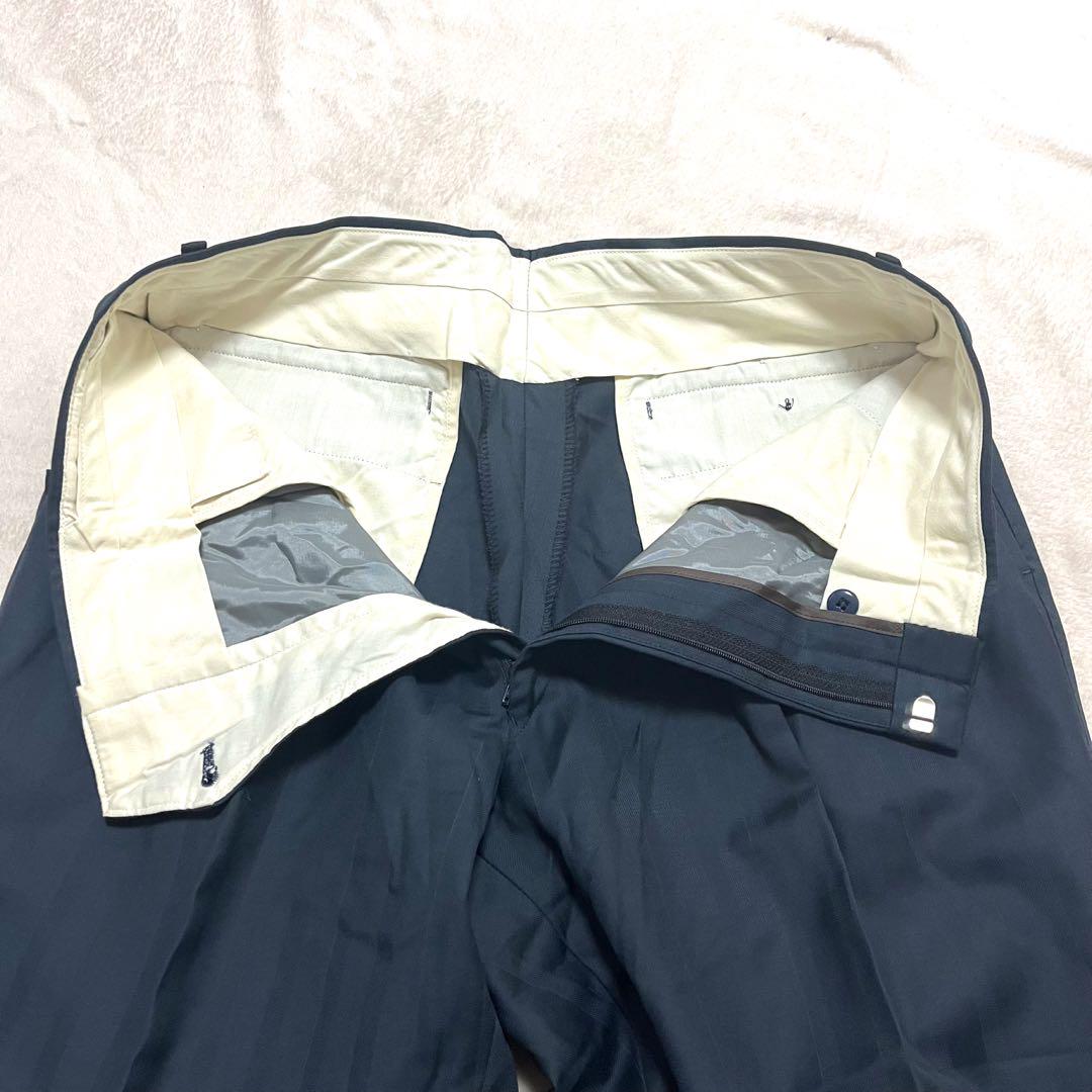 GIVENCHY ジバンシー　ダブル　ネイビー　ストライプ　2タック　フリー