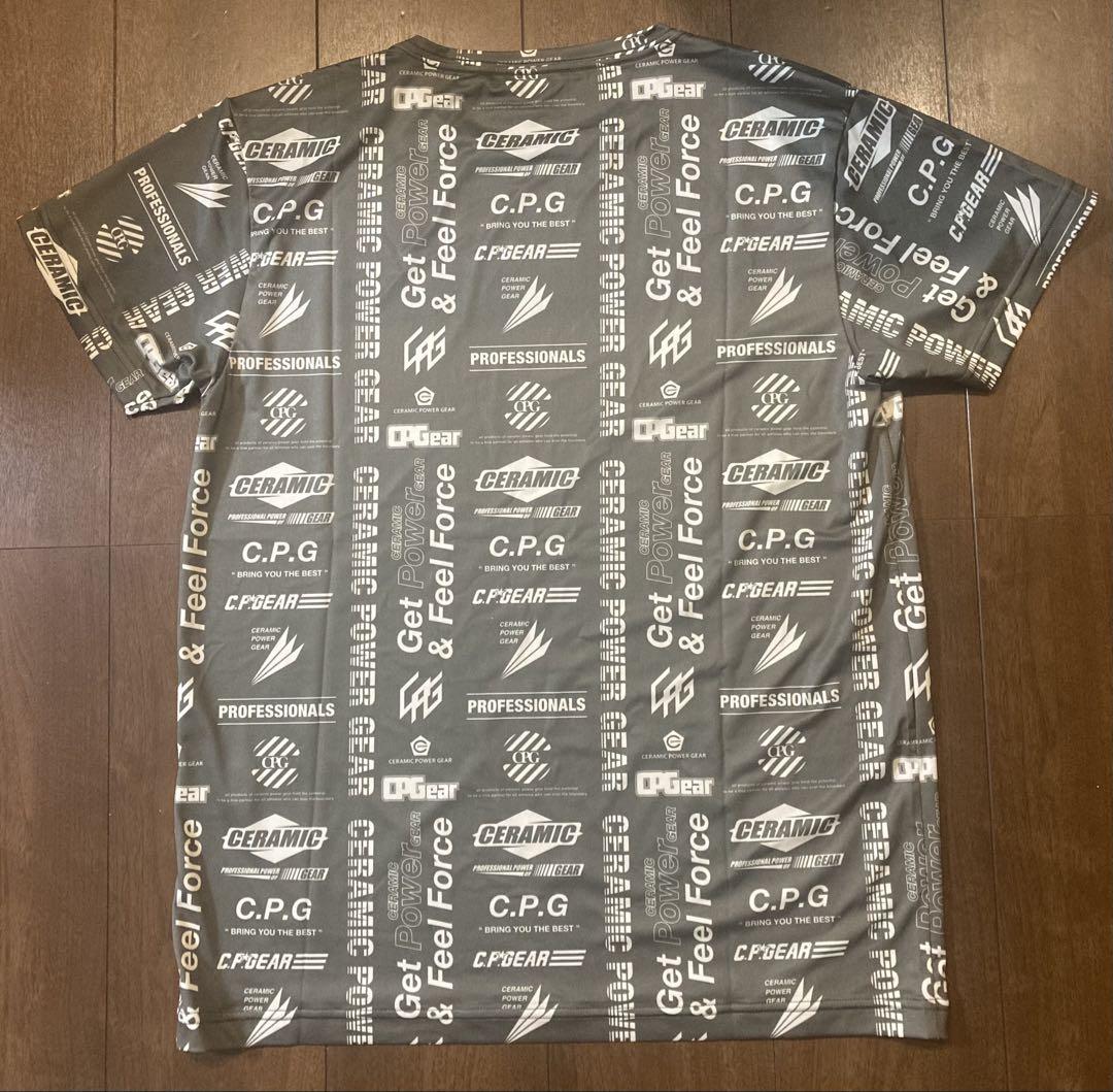 最新モデル セラミックパワーギア　快適Tシャツ　Lサイズ 色カーキ