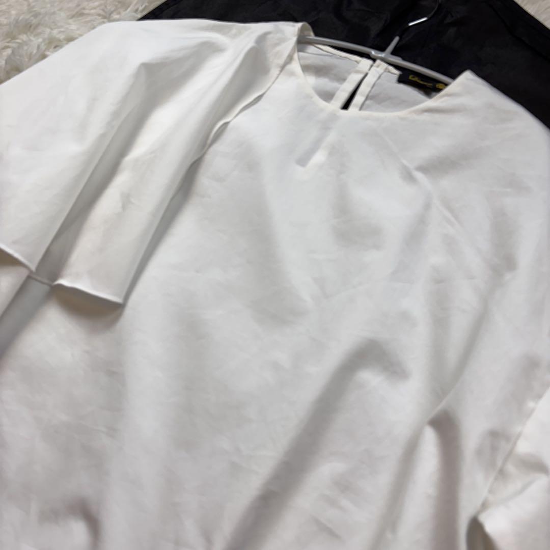 【NEW限定品】 Drawer 美品 ドロワー 五 トップス シャツ ブラウス フリル付き トップス