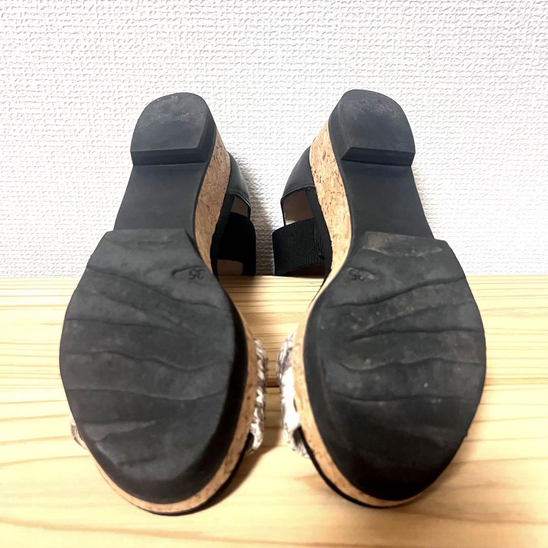 JIMMYCHOO ジミーチュウ 美品 サンダル 黒 22