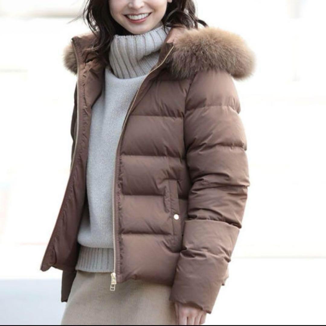 お値下げ中❗️Demi-LuxeBEAMS FOXファー ショートダウン ブラウン