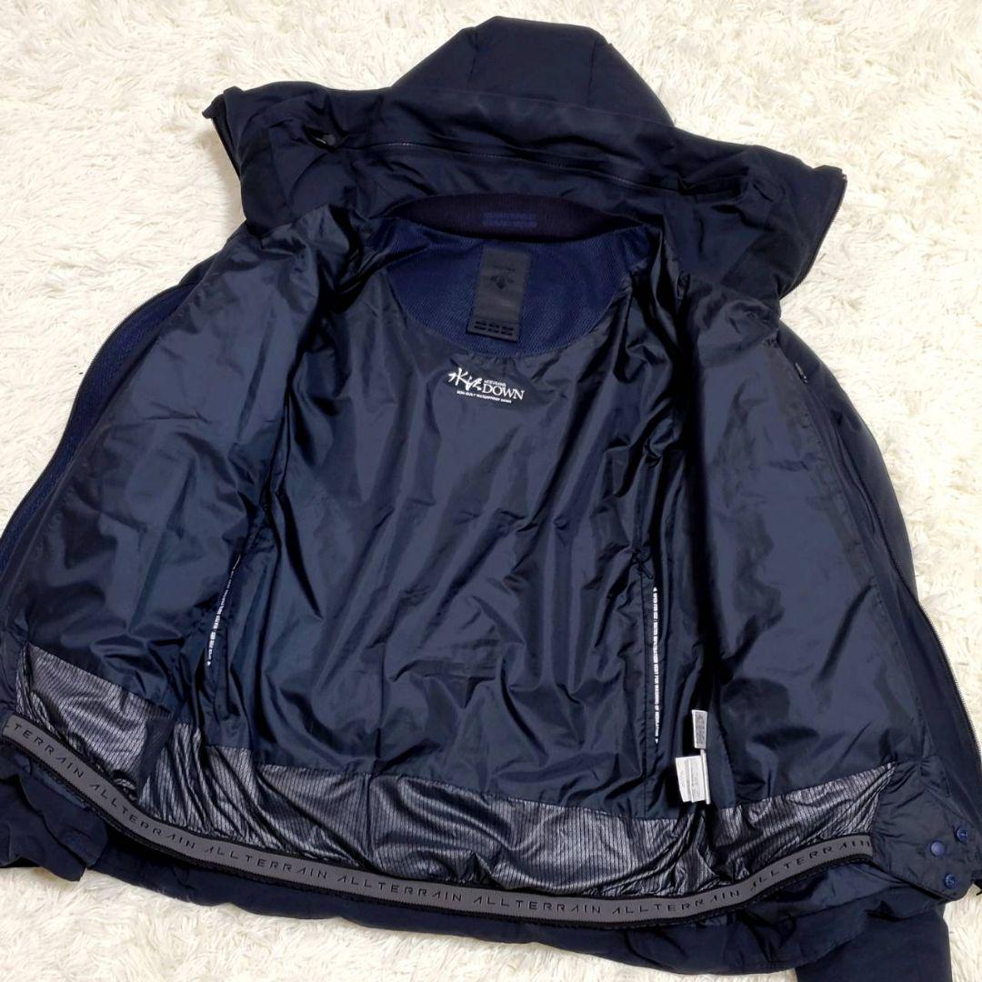 極美品 XL デサント オルテライン  水沢ダウンジャケット 紺