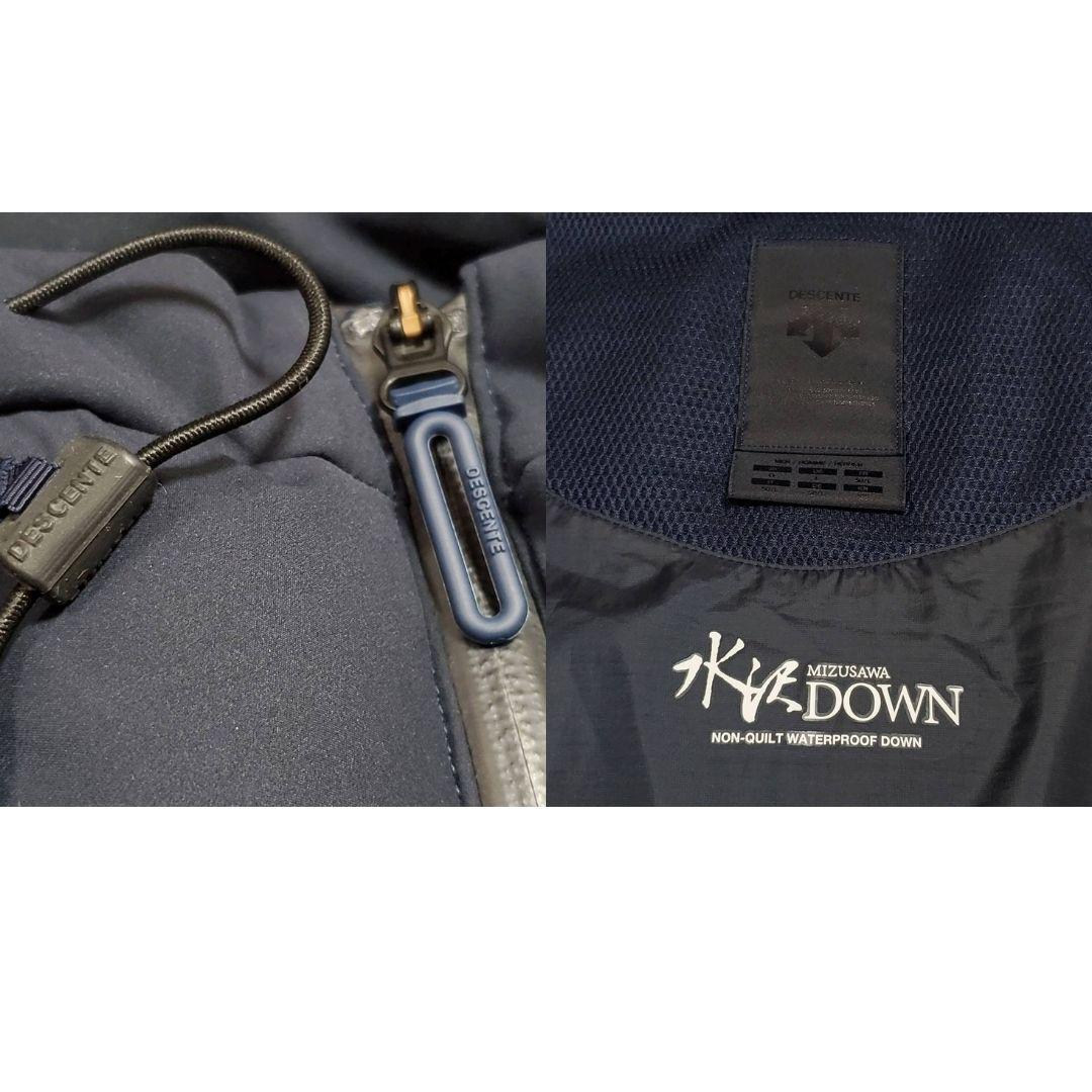 極美品 XL デサント オルテライン  水沢ダウンジャケット 紺