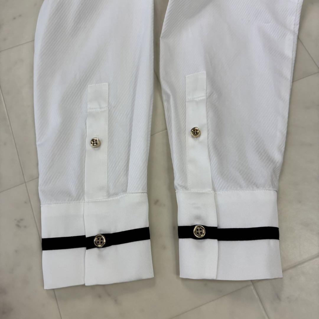 DRESSTERIOR★新品★バイカラーフリルネックブラウス