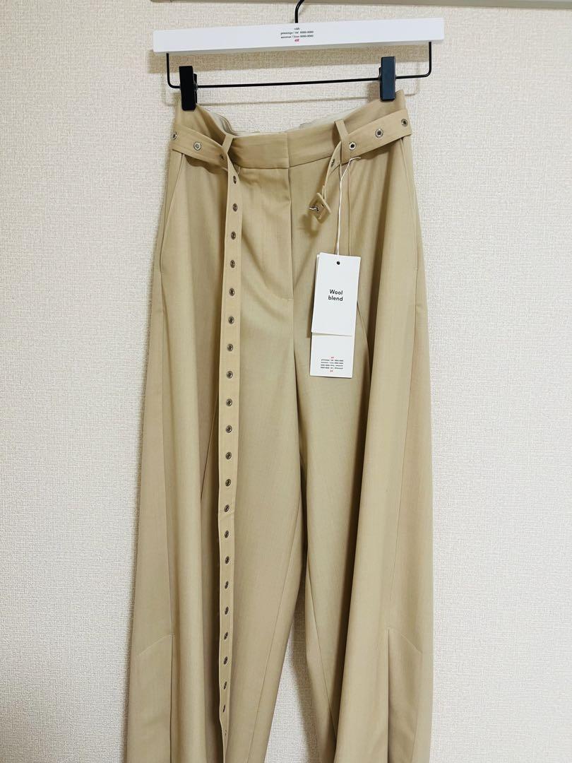 H&M rokh ウールブレンド ベルテッドパンツ twice ミナ着用