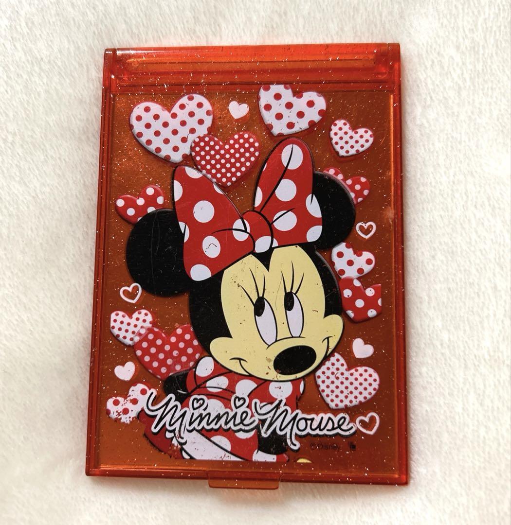 昭和 平成レトロ ディズニー 鏡 ミラー 希少☆ 平成レトロ ディズニー ミニーマウス 折りたたみミラー