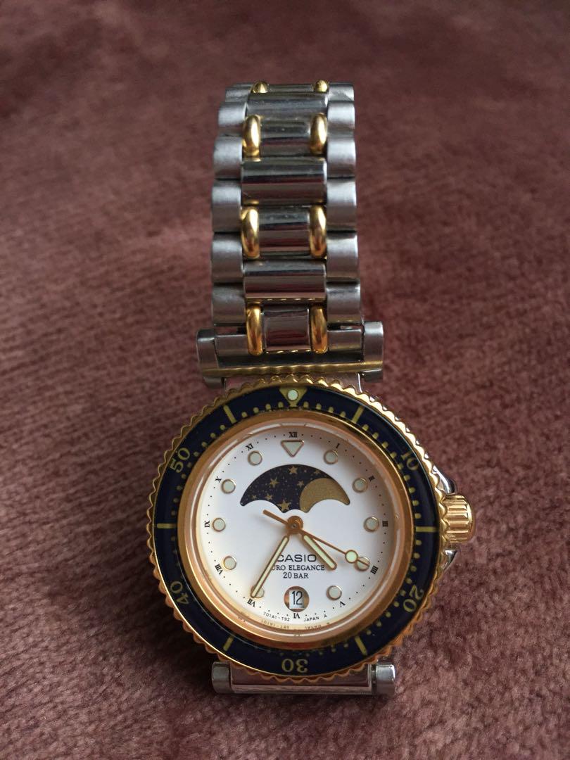 腕時計 CASI0 レディース EUR0 ELEGANCE ムーンフェイス 腕時計 CASI0 レディース EUR0 ELEGANCE ムーンフェイス