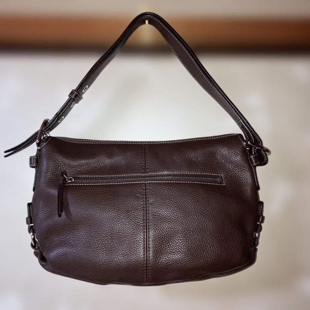 COACHショルダーバッグ ハンドバッグ 2wayダークブラウン