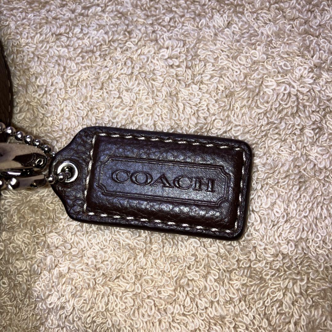 COACHショルダーバッグ ハンドバッグ 2wayダークブラウン