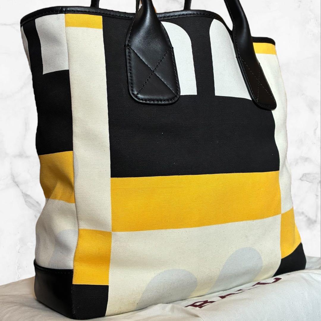 BALLY バリー トートバッグ Bロゴ ハンド 肩掛け マルチ 黒黄Bally