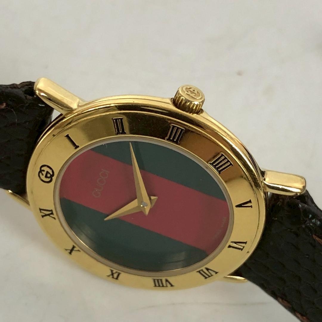 GUCCI グッチ シェリーライン 腕時計 クォーツ ゴールド