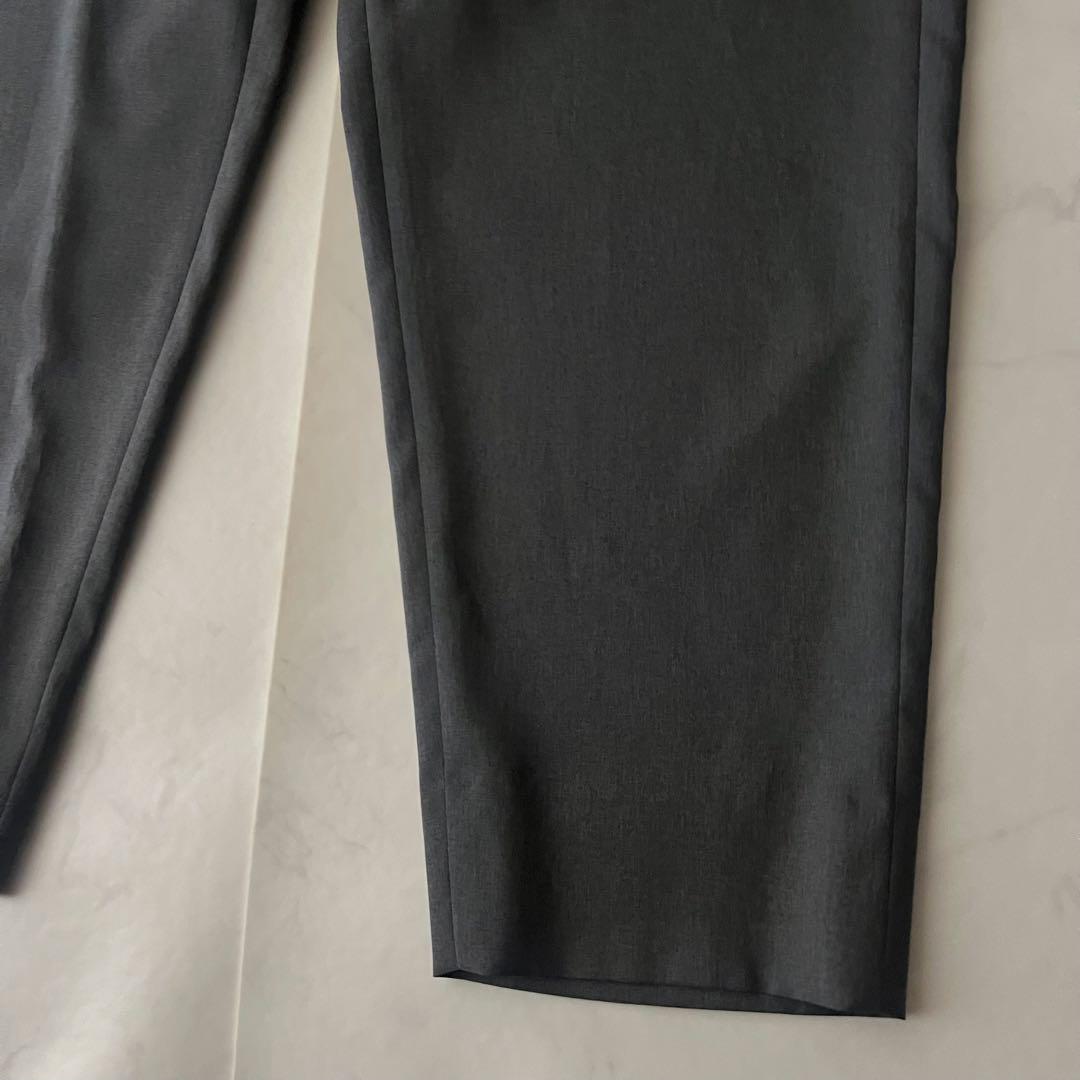 未使用タグ付 FIDES フィデス ストレッチ テーパード パンツ グレー L