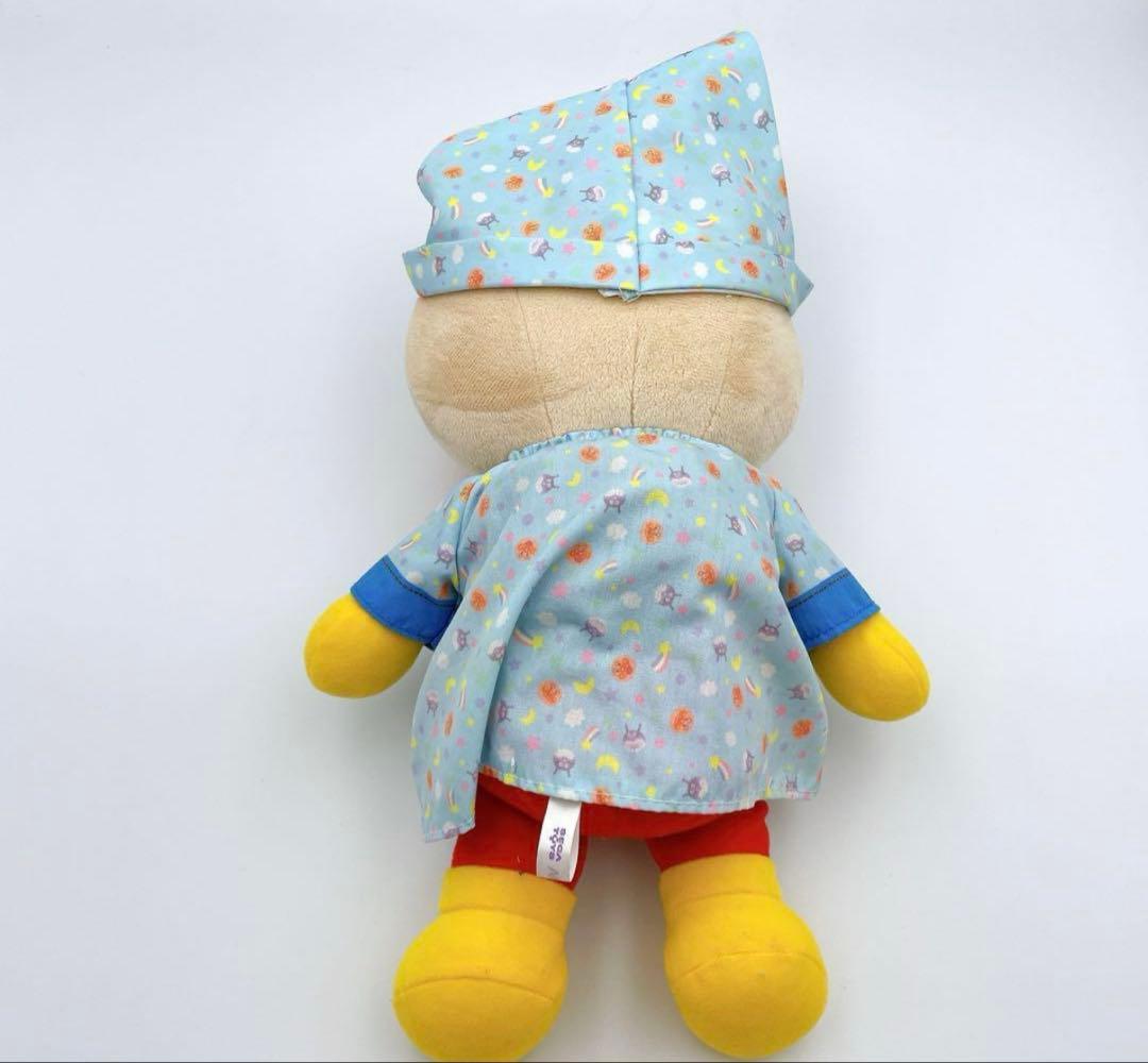 アンパンマン ぬいぐるみ 水色パジャマ