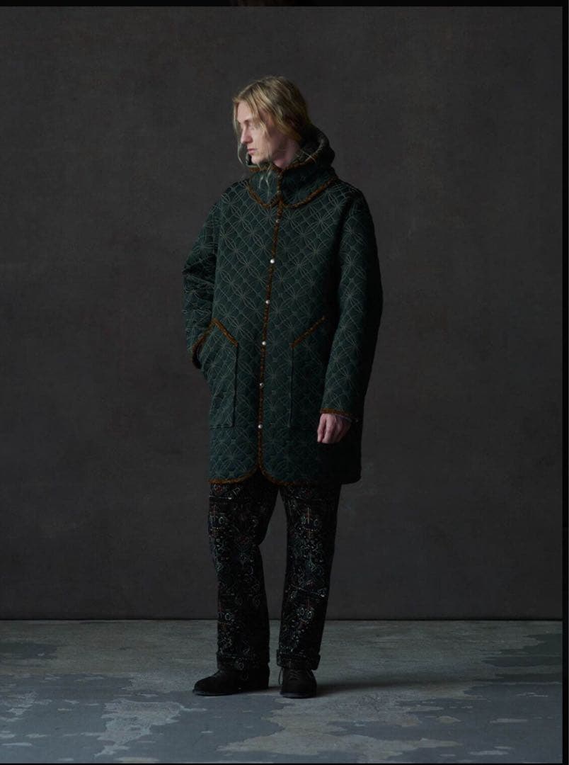 NICENESS 22aw BURDON SRYハーフコート定価139 700円L Le Mont Saint Michel