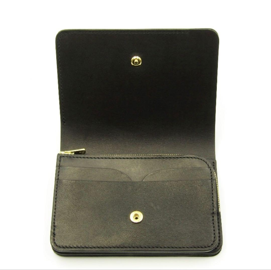 forme フォルメ Short wallet　baby calf Black