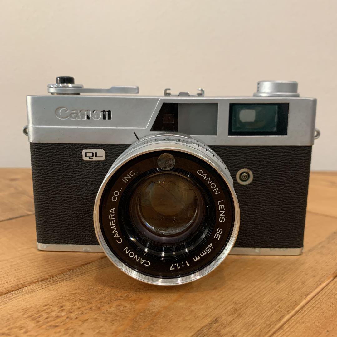 【昭和レトロ】アンティークCanon Canonet フィルムカメラ　動作未確認 昭和レトロ アンティーク Canon Canonet フィルムカメラ 動作