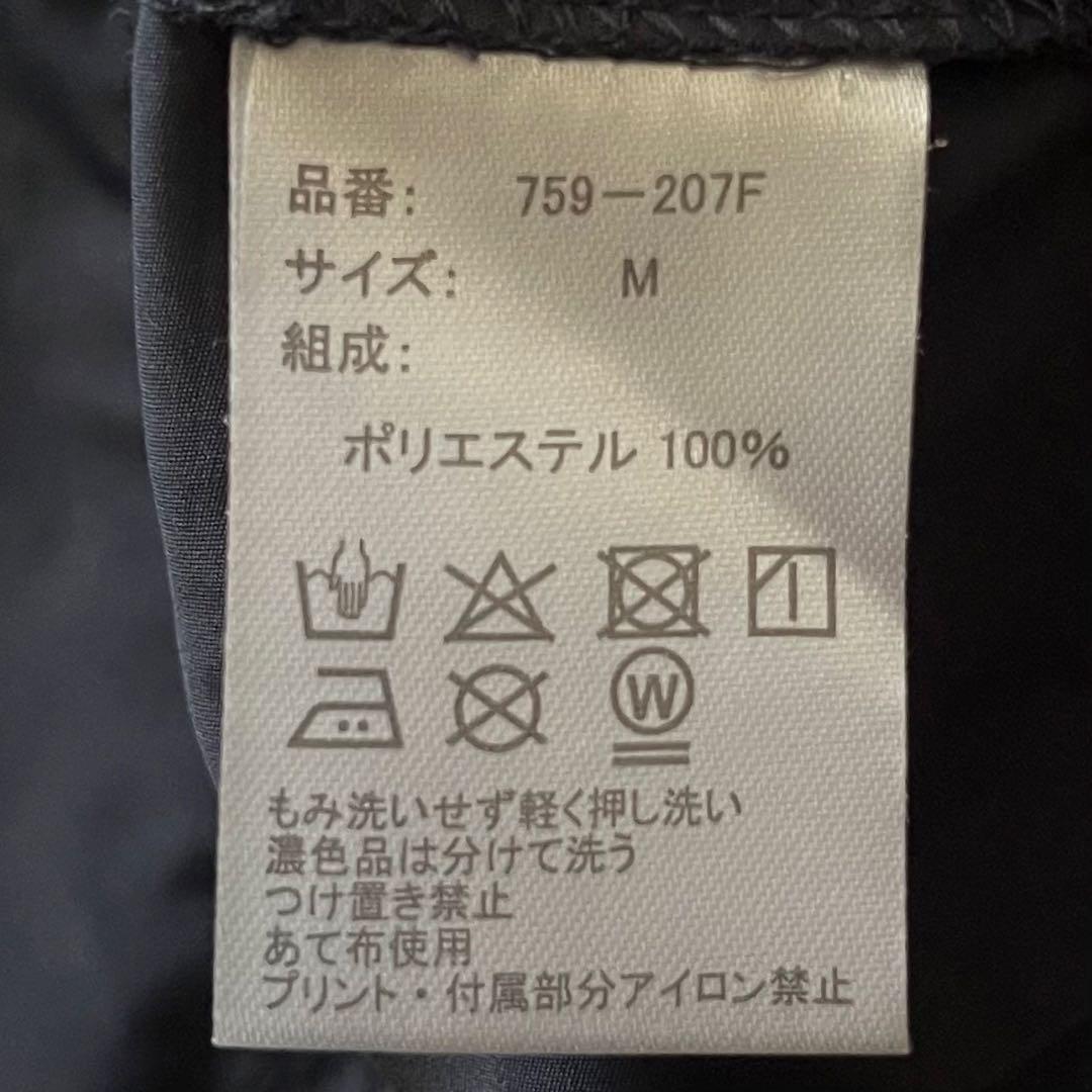 FILA GOLF フーディー ナイロンワンピース M フルジップ ゴルフ 紺