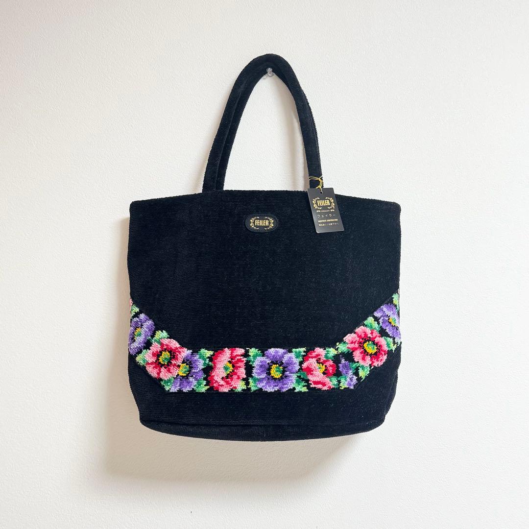 新品タグ付き　フェイラー　ハンドバッグ 新品タグ付け フェイラー ハンドバッグ シェニール織 花柄 - メルカリ