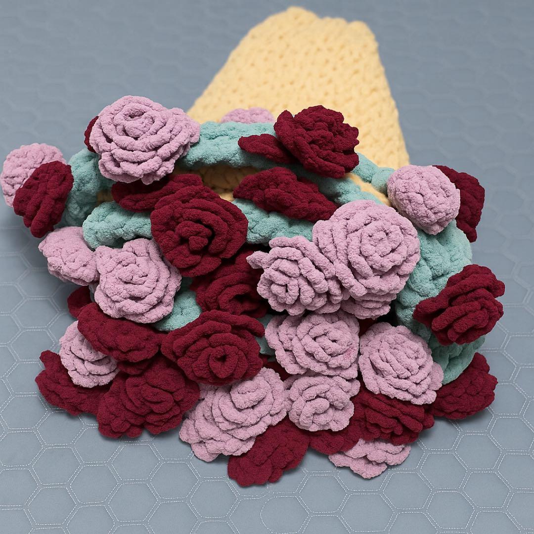 ブーケみたいに畳めるブランケット