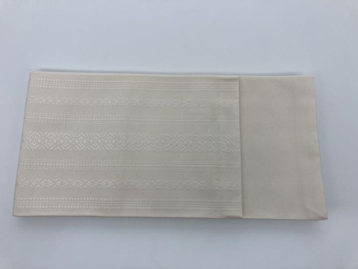 定番最新品 本場筑前博多織 新品 正絹 浴衣 着物 金証紙 半巾帯 小袋帯 白 献上柄3 vSfcQ-m77420136365 最安値2022
