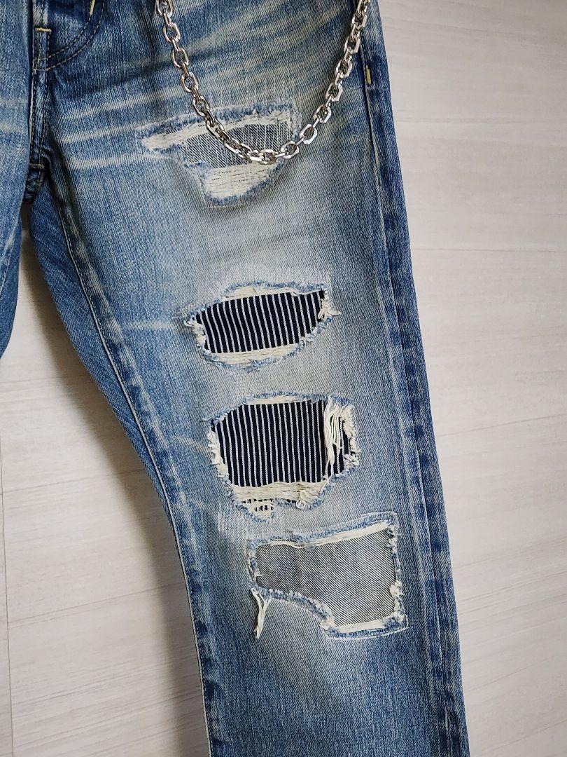 【新品】ヒステリックグラマーデニムパンツ 28【新品】ウォレットチェーン付き