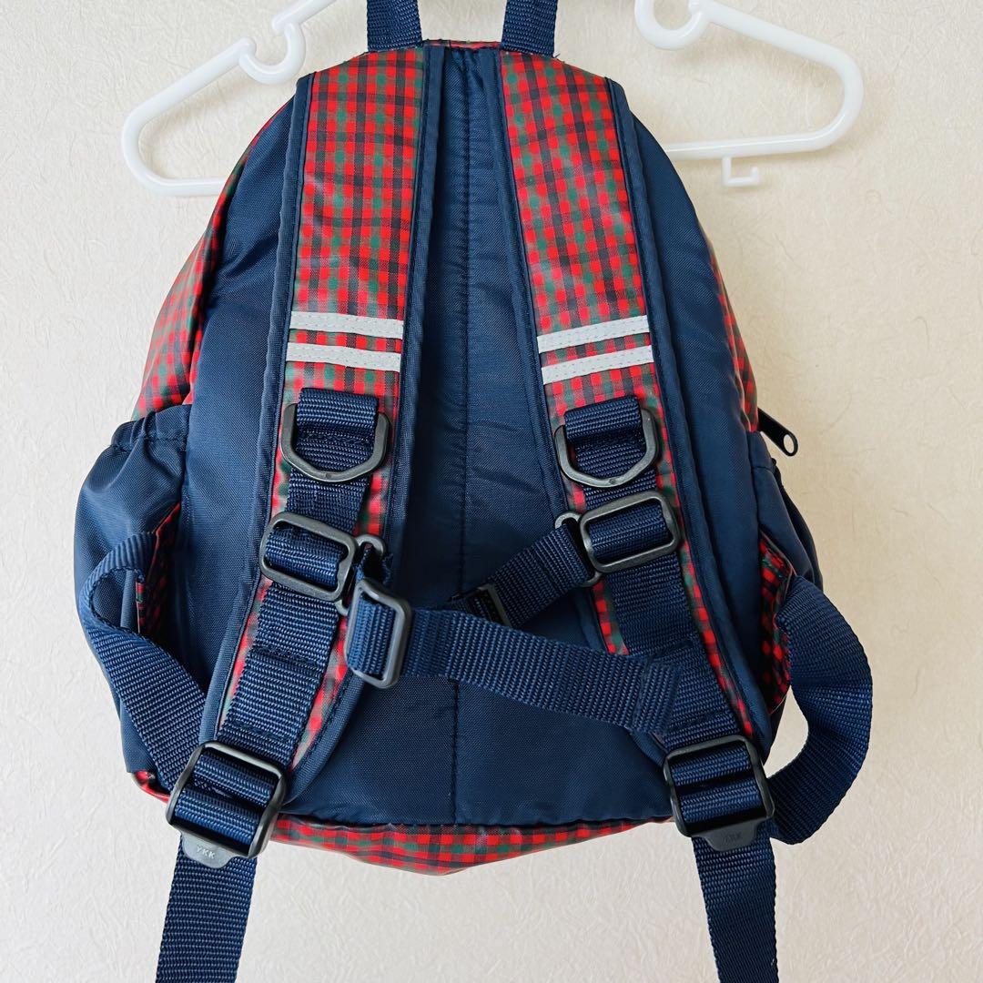 中古 familiar チェック柄リュック ファミリア 5.5 Sサイズ相当